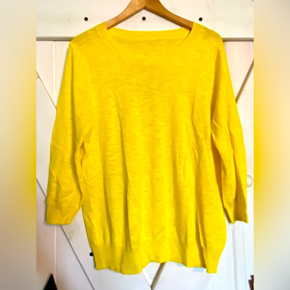 J. Crew Yellow Summer Sweater Size XL